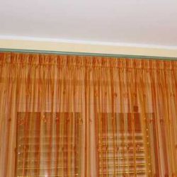 tenda con anelli a pieghe